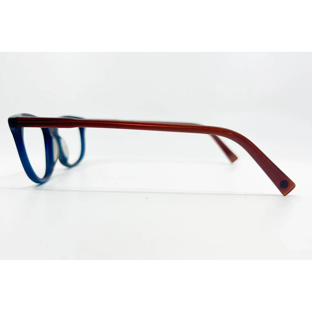 Warby Parker Sullivan Eyeglass Frames Womens Blue Brown 50-18-142 39845